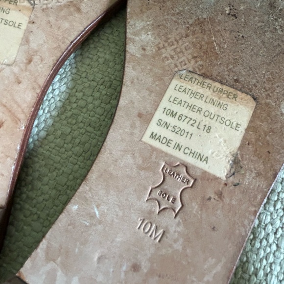 TORY BURCH White Sandals T-Strap Pearls Buckle Womens Size 10 - Picture 8 of 8